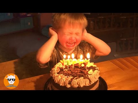 Baby Crying Because of Blowing Candles