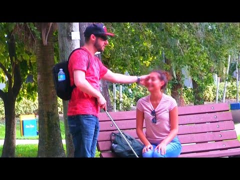 Blind Man Gold Digger Prank!!