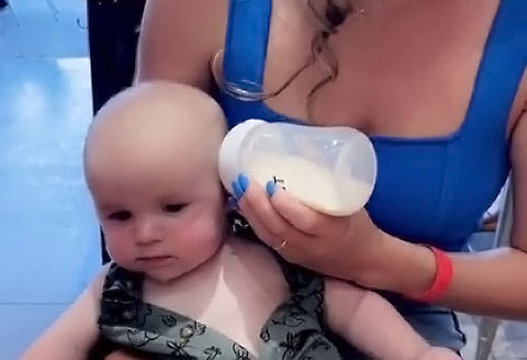 Biberon in the wrong place