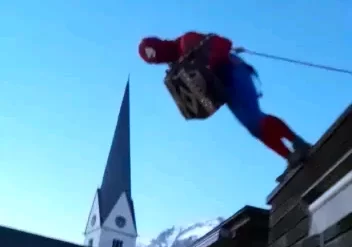 Spiderman and the accordion
